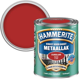 Metaallak - Zijdeglans -  Rood - 750 ml