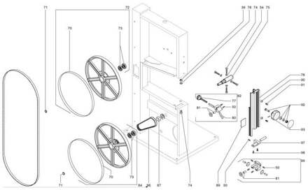 Metabo 344260420 Aandrijfriem | Lintzaag BAS 250 - 344260420