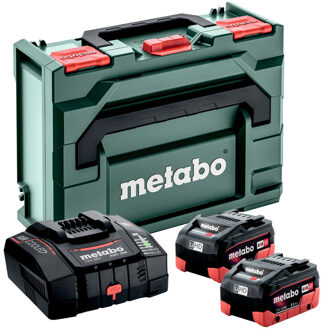 Metabo Accessoires BASIC-SET 2 X LIHD 18V / 8,0 AH ASC 290 + METABOX 145 - 685303000