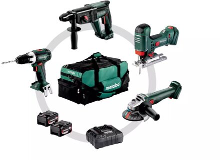 Metabo Accu-comboset 3.1.1 | 18V | Incl. Accu's en lader | Incl. gereedschapstas - 685235000