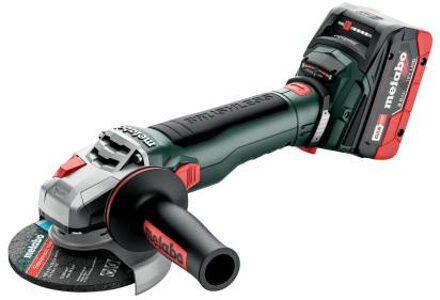 Metabo Accu-haakse slijper | 125 mm | WB 18 LT BL 11-125 quick | 18V 2X8AH LIHD | lader asc 145 | metabox 165 L 613054810