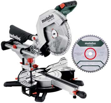 Metabo Afkortzaag KGS 305 M SET met trekfunctie | nieuwste model + extra zaagblad - 613305900