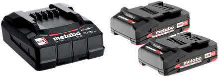 Metabo Basis-set 2 X 2.0 Ah Li-Power + Lader SC 36 - 685161000