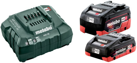 Metabo Basis-set LiHD 1x 18V / 4.0 Ah + 1x 18V / 5.5 Ah + Lader ASC 55 - 685160000