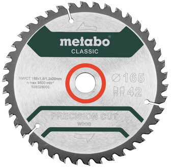 Metabo Cirkelzaagblad Cordless Cut Wood - Classic | 165 x 1.8 x 20 mm | Z42 WZ 5° - 628026000