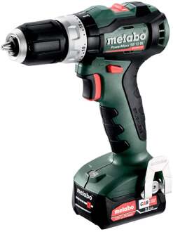 Metabo PowerMaxx SB 12 BL Accu Klopboormachine 12V - 2 x 2.0 Ah, SC 30 - metaBOX 118 - 601046500 - Eindejaarsknaller