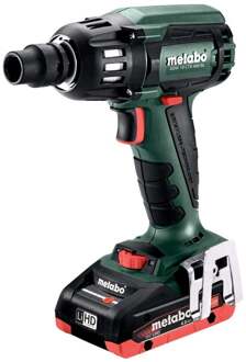 "Metabo SSW 18 LTX 400 BL 18V LiHD Accu slagmoersleutel set (2x 4.0Ah accu) in koffer - 400Nm - 1/2"" - koolborstelloos"