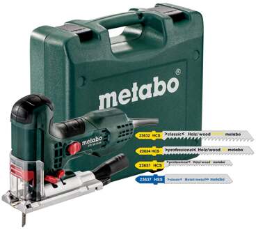 Metabo STE 100 QUICK SET Decoupeerzaag incl. 20 decoupeerzaagbladen in koffer - 710W - T-greep - variabel