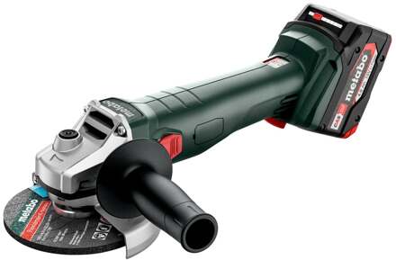 Metabo W 18 7-125 | Accu haakse slijper | 18 V | 4Ah | Lader asc 55 | Metabox 165 L - 602371510