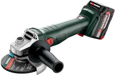 Metabo W 18 L 9-125 Accu Haakse Slijper | 18V | 2 x 4,0 Ah accu + lader | Metabox 165L - 602247510
