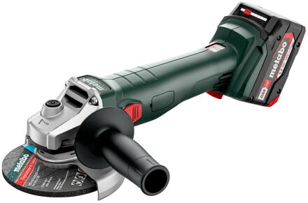 Metabo W 18 L 9-125 Quick Accu Haakse Slijper | 18V | 2 x 5.2 Ah accu + lader | Metabox 165L - 602249650