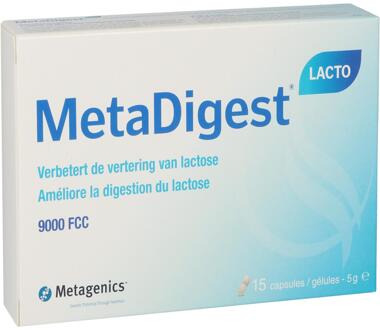 Metagenics MetaDigest Lacto - 15 capsules - Enzymen - Voedingssupplement