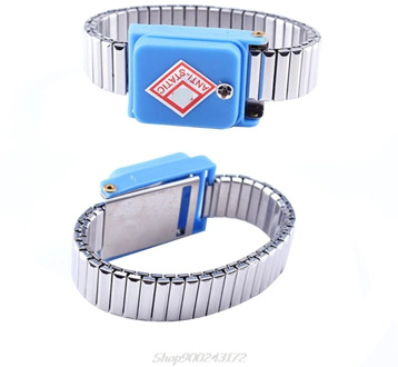 Metal Anti Static Wrist Band Strap Wireless Adjustable ESD Wristband Discharge Electronic Work Cordless Bracelet Jy27 20