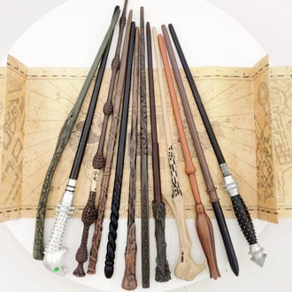 Metal Core Potter's Wand 35-40cm Cosplay Voldemort Hermione Wand No Boxed Children's Surprise Gift Birthday Gift game props