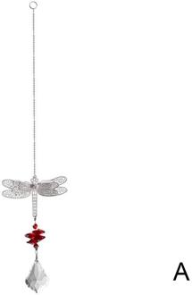 Metal Dragonfly Hanger Handgemaakte Dragonfly Crystal Met Rainbow Suncatcher Bal Opknoping Prisma Home Kralen Octagon Ornament M Z9Y8