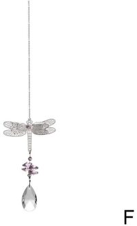 Metal Dragonfly Hanger Handgemaakte Dragonfly Crystal Met Rainbow Suncatcher Bal Opknoping Prisma Home Kralen Octagon Ornament M Z9Y8