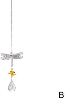 Metal Dragonfly Hanger Handgemaakte Dragonfly Crystal Met Rainbow Suncatcher Bal Opknoping Prisma Home Kralen Octagon Ornament M Z9Y8