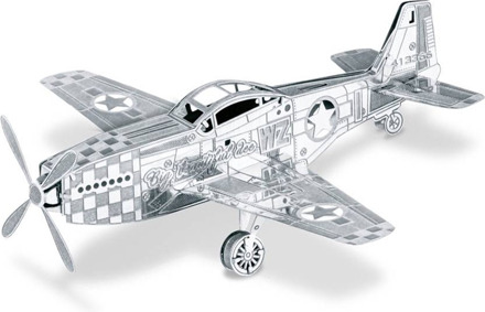 Metal Earth Mustang P-51 3d Modelbouwset 9,5 Cm