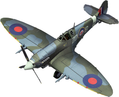 Metal Earth Supermarine Spitfire in Color Bouwpakket