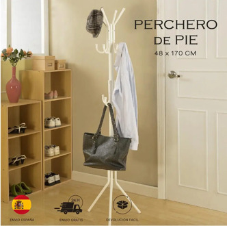 Metal foot hanger hanger coat hanger clothes save elegant space 1.7M high stable design coat rack tree