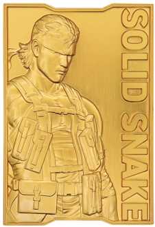 Metal Gear Solid 2 Ingot Snake 24k Gold Plated Limited Edition