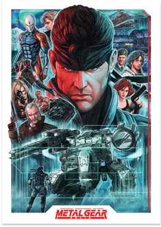 Metal Gear Solid Art Print Montage Limited Edition 42 x 30 cm