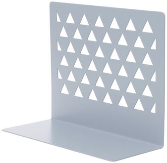Metal Hollow Desktop Organizer Boekensteunen Boek Eindigt Ondersteuning Standhouder Plank Boekenrek Thuis Kantoorbenodigdheden 10166 licht grijs