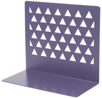 Metal Hollow Desktop Organizer Boekensteunen Boek Eindigt Ondersteuning Standhouder Plank Boekenrek Thuis Kantoorbenodigdheden 10166 Paars
