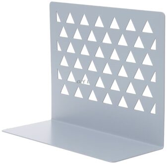 Metal Hollow Desktop Organizer Boekensteunen Boek Eindigt Ondersteuning Standhouder Plank Boekenrek Thuis Kantoorbenodigdheden L29k grijs