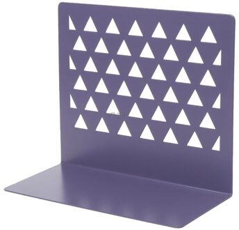 Metal Hollow Desktop Organizer Boekensteunen Boek Eindigt Ondersteuning Standhouder Plank Boekenrek Thuis Kantoorbenodigdheden L29k pruim