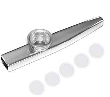 Metal Kazoo Lightweight Portable For Beginner Flute Instrument Music Lovers Woodwind Instrument Simple Design Lightweight