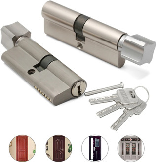 Metal Plum Button 50mm Universal Key Lock Accessories Home Security Indoor Bedroom Door Lock Core