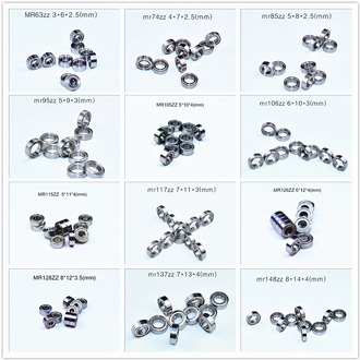 Metal Seal Miniature bearing Multiple sizes 10piece free shipping Bearing MR63 MR74 MR85 MR95-105-106-115-117-126-128-137-148