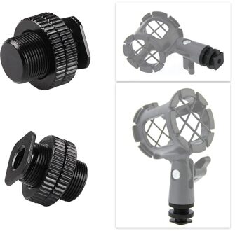 Metal shockproof clip shoe Adapter 5/8 inch 1/4 inch Schroef voor Microfoon Mic Mount Bracket