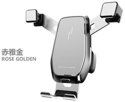 Metalen 360 Graden Smartphone Houder Verticale Horizontale Om A3 S3 Zwaartekracht Telefoon Montage Ondersteuning 4.7 7 In Voor Auto zilver