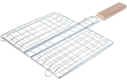 Metalen Bbq Barbecue Grillen Mand Voor Vis Groente Garnalen Fruit Vlees Camping