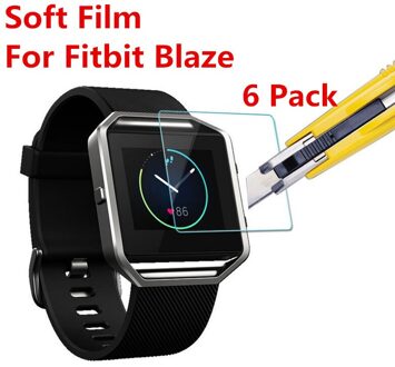 Metalen Beschermhoes Frame Case Cover Shell Voor Fitbit Blaze Roestvrije Vervanging Case Activiteit Tracker Horloge Accessoires 6stk Blaze film
