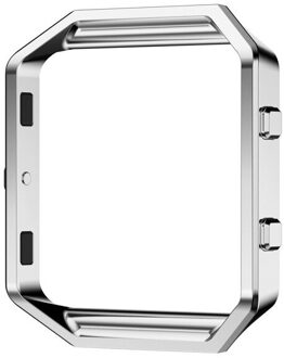 Metalen Beschermhoes Frame Case Cover Shell Voor Fitbit Blaze Roestvrije Vervanging Case Activiteit Tracker Horloge Accessoires Sliver