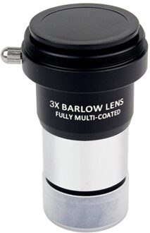 Metalen Body 3X Barlow Lens Voor Astronomische Telescoop Oculairs 1.25 "Inch M42