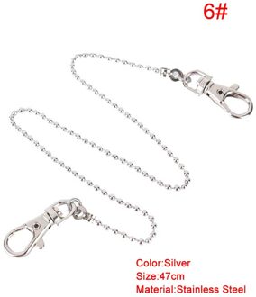 Metalen Broek Broek Keten Portemonnee Riem Rock Punk Jeans Sleutelhanger Zilveren Ring Clip Sleutelhanger Hiphop Trendy Sieraden 6