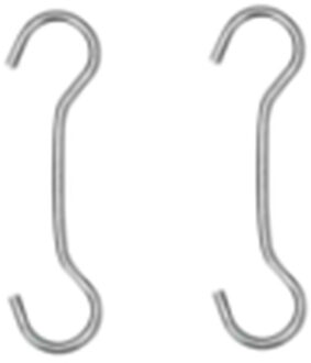 Metalen decoratie ophang haak 10 cm