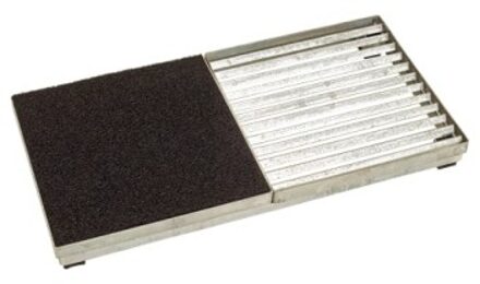 Metalen Deurmat Cubic - Hoog 7,4 CM Black