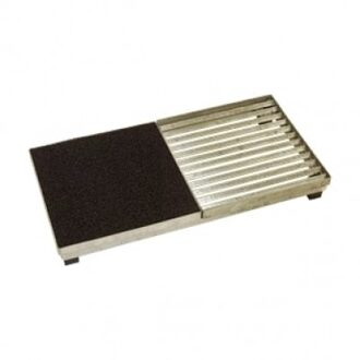 Metalen Deurmat Cubic - Hoog 9,3 CM Black