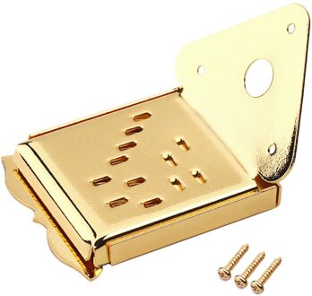 Metalen Driehoek Mandoline Staartstuk Met Schroeven Gitaar Onderdelen Voor Gitaar Mandoline (Golden) gouden