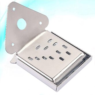 Metalen Driehoek Mandoline Staartstuk Met Schroeven Gitaar Onderdelen Voor Gitaar Mandoline (Golden) zilver