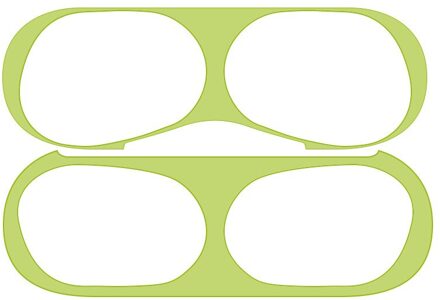 Metalen Dust Guard Sticker Case Oortelefoon Beschermhoes Sticker Hoofdtelefoon Opladen Box Accessoires Voor Airpods Pro groen