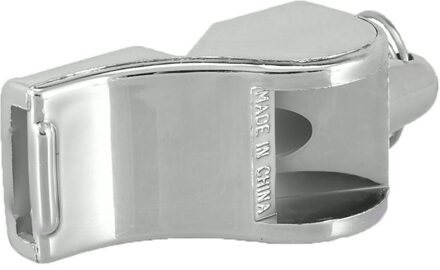 Metalen Fluitje Roestvrij Staal Extra Luid Lanyard Voor School Sport Voetbal Basketbal En Badmeester Bescherming Lanyards zilver