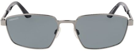 Metalen Frame Gepolariseerde Zonnebril Grijs - One Size