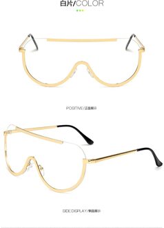 Metalen Frame Grote Frame Siamese Bril Euro Amerikaanse Rode Zonnebril Trend Zonnebril Voor Mannen En Vrouwen 6