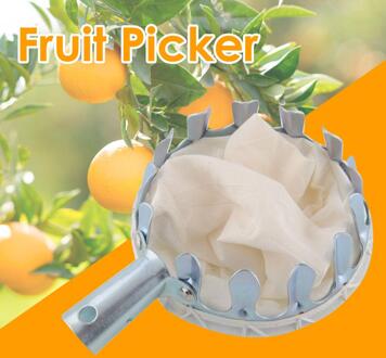 Metalen Fruit Picker Boomgaard Tuinieren Apple Perzik Hoge Boom Picking Gereedschap Metalen + Katoen Te Gebruiken Tuin Handgereedschap voor Thuis